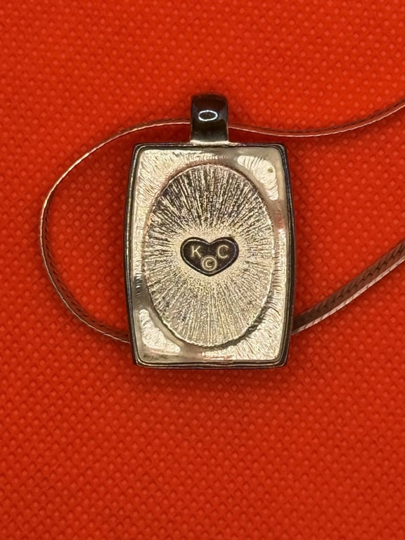 24" STERLING SILVER NECKLACE W/PENDANT 22 GR - Image 3