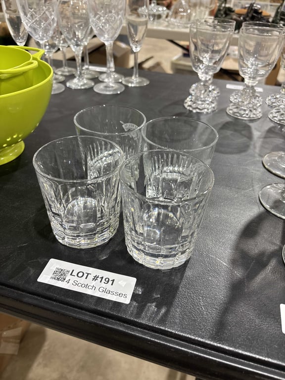 4 Scotch Glasses