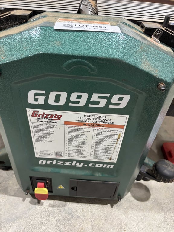 Grizzly 12" Jointer/Planer - Image 2