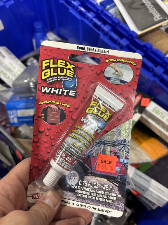 Tote of fluorescent bulbs, scissors, hooks, misc - Image 14