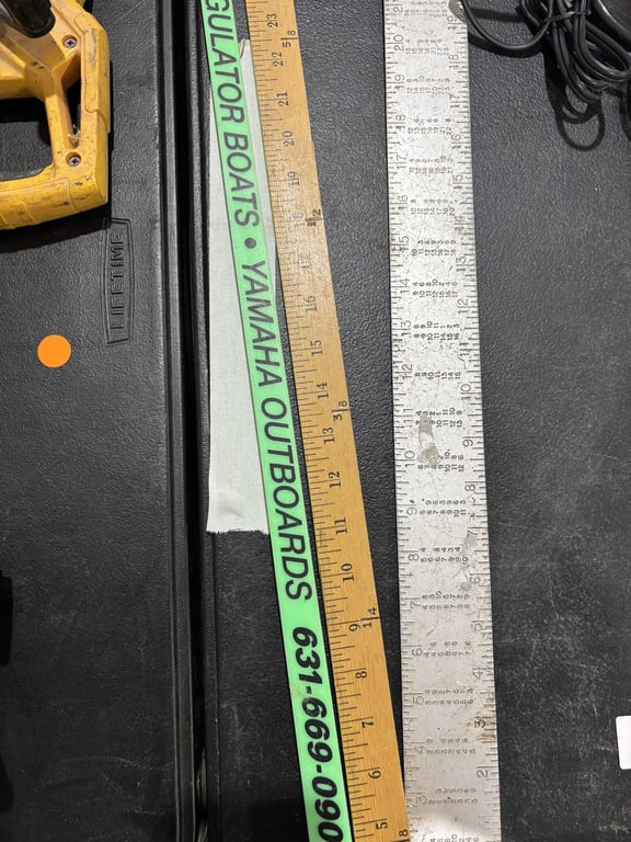 Square & 2 yardsticks