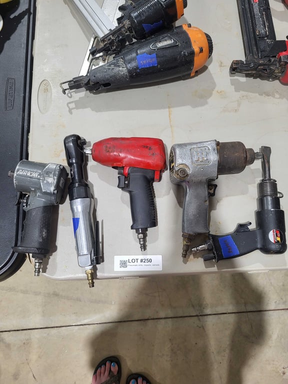 Pneumatic drills, impacts, ratchets