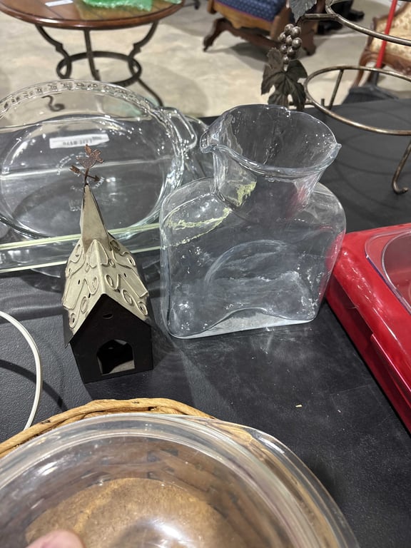 Pyrex, Candle Holder and Glass Jug - Image 2