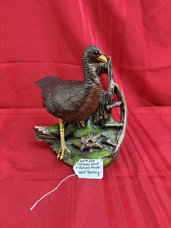 DANBURY MINT "AUTUMN RIVALS" WILD TURKEY 