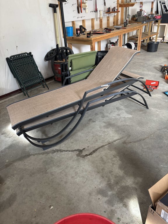 3 Outdoor Lounge Chairs