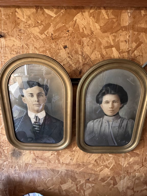 3 VTG FRAMED PORTRAITS