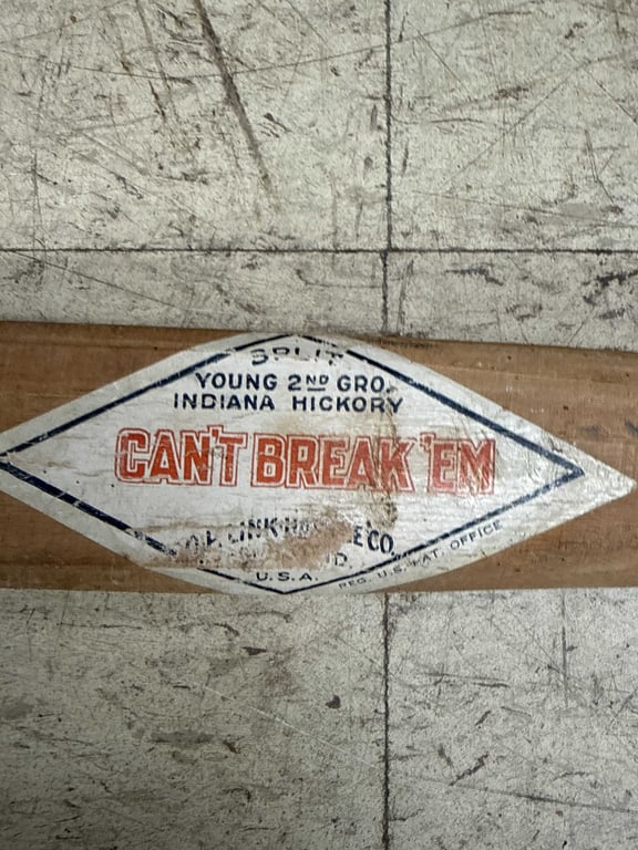 Vintage O.P. Link “Can’t Break ’Em” Indiana Hickory Railroad Brakeman’s Club – Original Label - Image 2