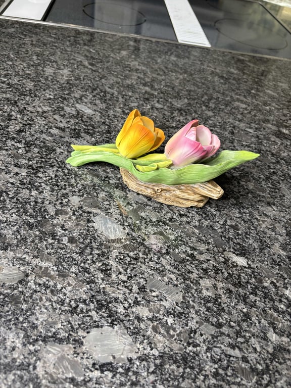 Double Tulips with Sunflower