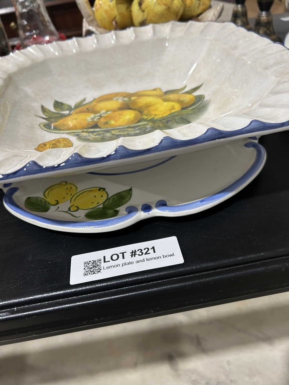 Lemon plate and lemon bowl - Image 3