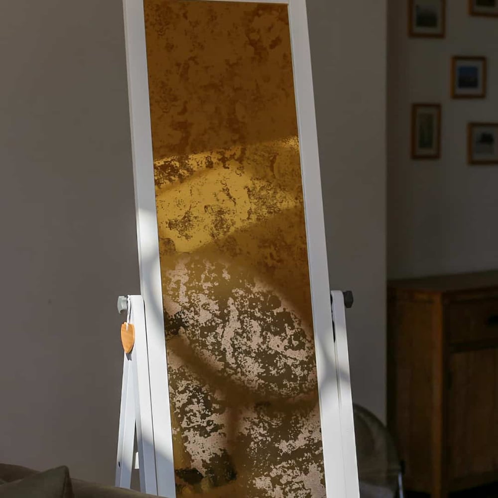 Vintage Gold Mirror Window Film