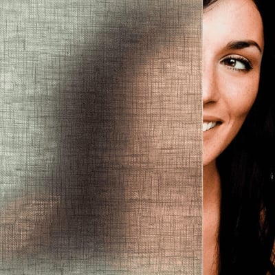 Olive Green Organic Cotton Window Film