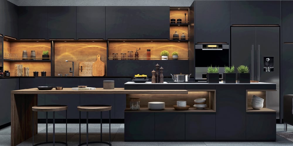 SAMPLE: Black Solid Furniture Wrapping Film
