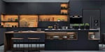 SAMPLE: Black Solid Furniture Wrapping Film