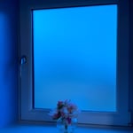 Steel Blue Sandblast Window Film