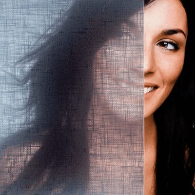Navy Blue Organic Cotton Window Film