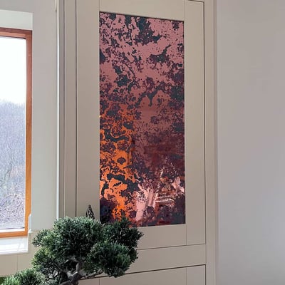 Antique Copper Mirror Window Film