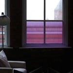 Lilac Reeded Glass Window Film