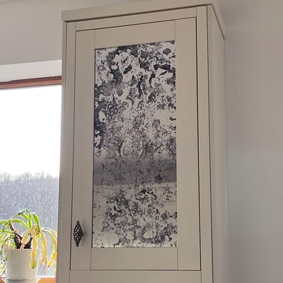 Antique Silver Mirror Window Film