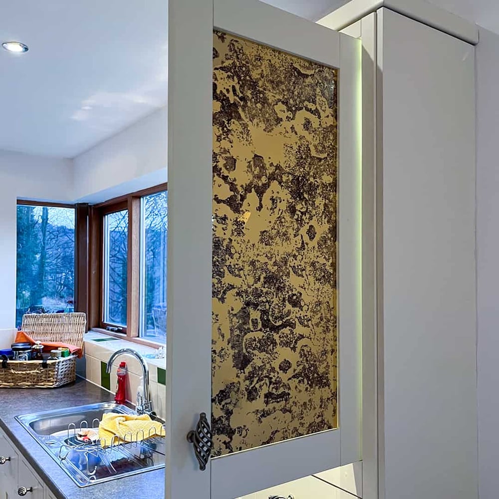 Antique Gold Mirror Window Film