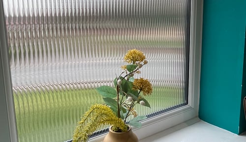 Reeded glass film