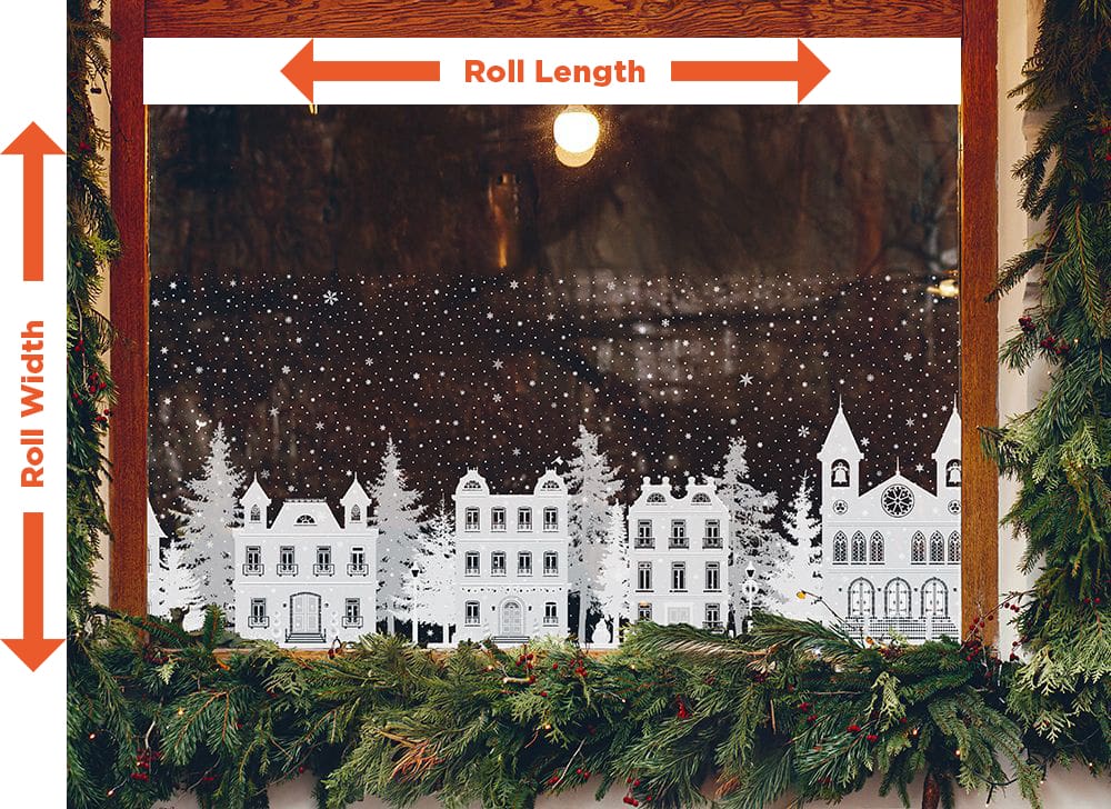 Winter Village Window Film