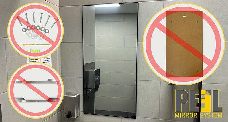 Peel Mirror System Replacement Kit 2