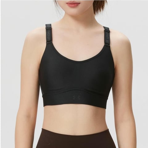 언더아머 UA Infinity 미드 2.0 Bra 블랙 여성