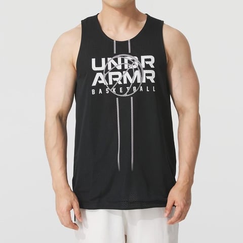 언더아머 UA Zone Reversible Jsy 블랙 남성 농