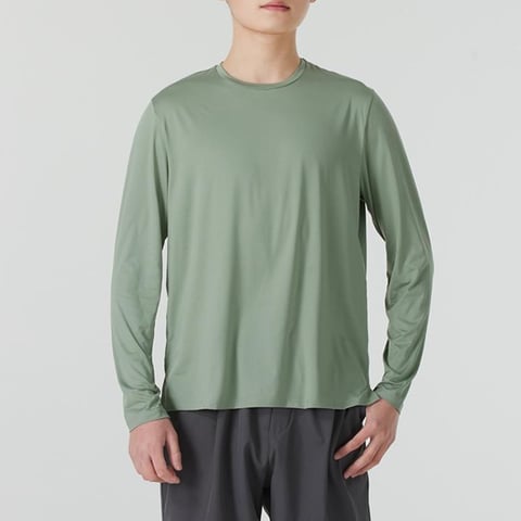 언더아머 UA Movement LS 녹색 남성 긴팔 티