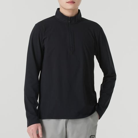 언더아머 UA Meridian 1 Zip 블랙 남성 긴팔