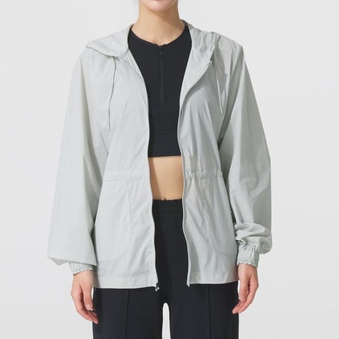 언더아머 UA CINCH WAIST JKT 핑크 여성 재킷