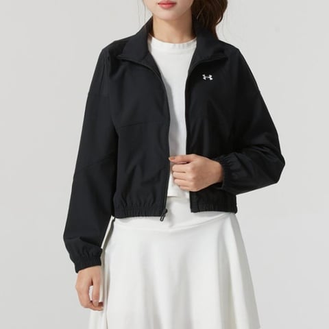 언더아머 UA Rival Woven 블랙 여성 재킷