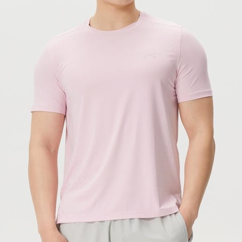 언더아머 UA LAUNCH 엘리트 SHORTSLEEVE 핑크