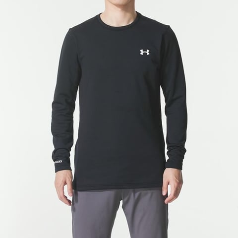 언더아머 UA Packaged Base 4.0 Crew 블랙 남성
