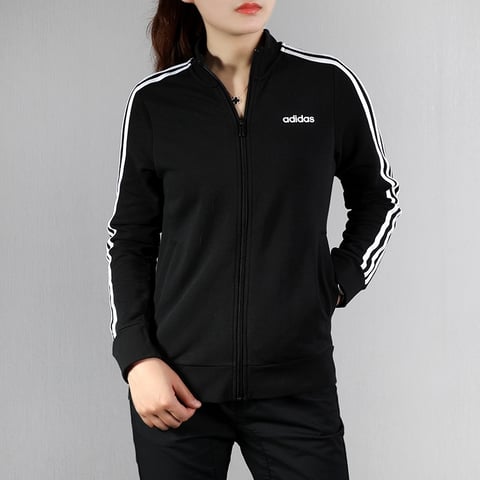 아디다스 3S TRACKTOP 블랙 여성 재킷