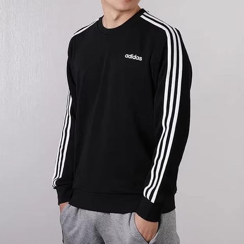 아디다스 3S CREW FT 블랙 남성 -