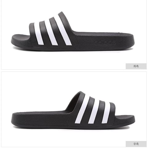 아디다스 ADILETTE AQUA 블랙 남성 슬리퍼