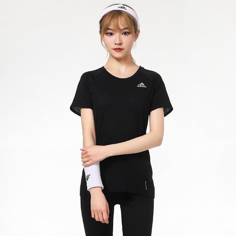 아디다스 ADI 러너 여성 반팔 티셔츠 블