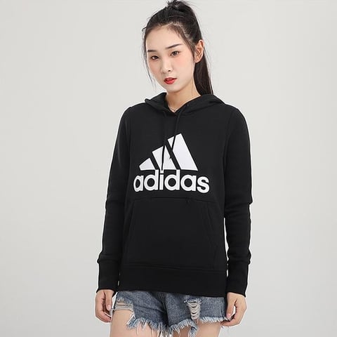 아디다스 BOS OH HD 블랙 여성 맨투맨