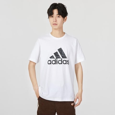 아디다스 CAMO 화이트 남성 티셔츠