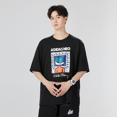 아디다스 KH EARTHD 블랙 남성 티셔츠