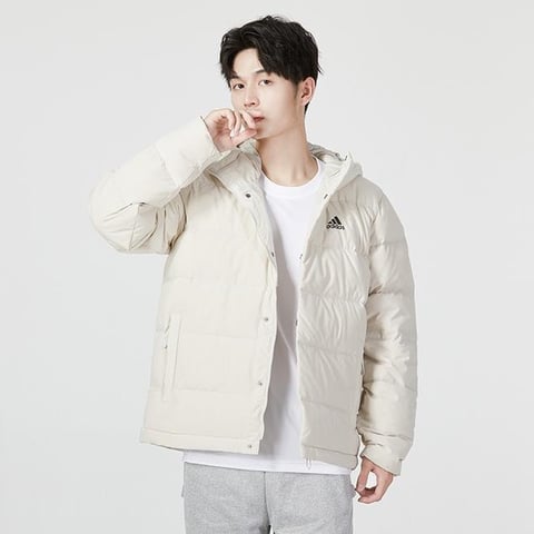 아디다스 헬리오닉 후드 다운 패딩 자켓