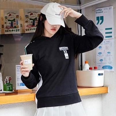 아디다스 아디브레이크 후디 블랙