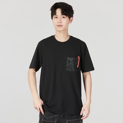 아디다스 CITY PKT 블랙 남성 티셔츠