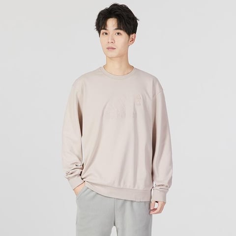 아디다스 ST GZ LOGO SWT 브라운 남성 맨투