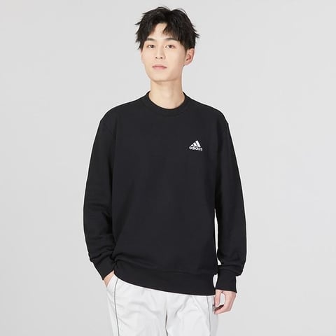 아디다스 SL FT SWT 블랙 남성 맨투맨