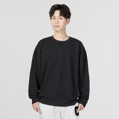 아디다스 ALL SZN SWT 남성 맨투맨 블랙