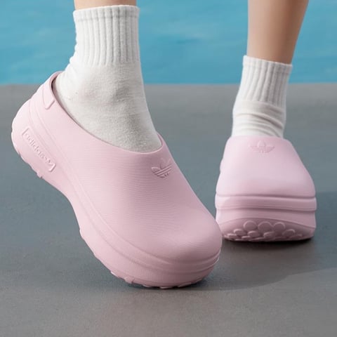 아디다스 오리지널 아디폼 스탠 뮬 핑크