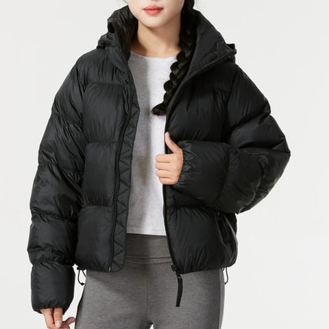 아디다스 REGEN DOWN PUFF 블랙 여성 패딩 다