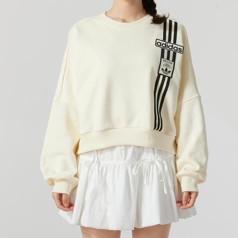 아디다스 여성 맨투맨 CROP
